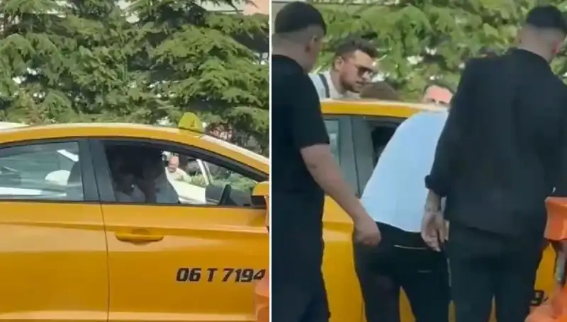 Trafik Kavgası: Sürücü, Taksi Şoförünü Yumrukladı, O Anlar Kaydedildi!
