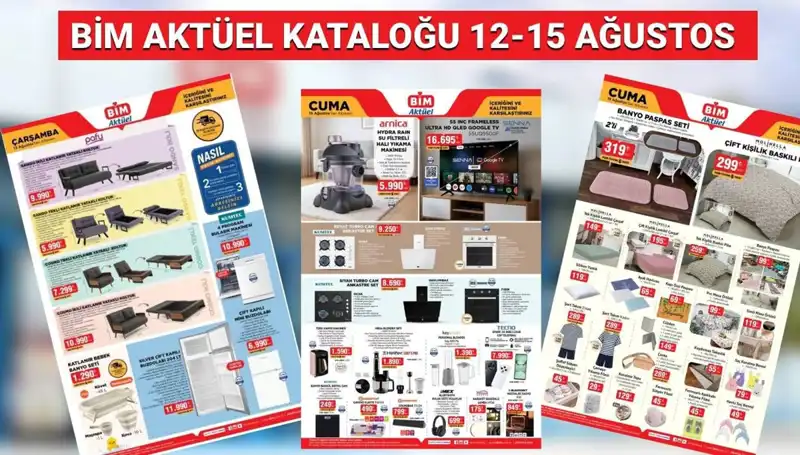 BİM'in 12-15 Ağustos 2025 Aktüel Kataloğu: Uygun Fiyatlarla Alışveriş Keyfi