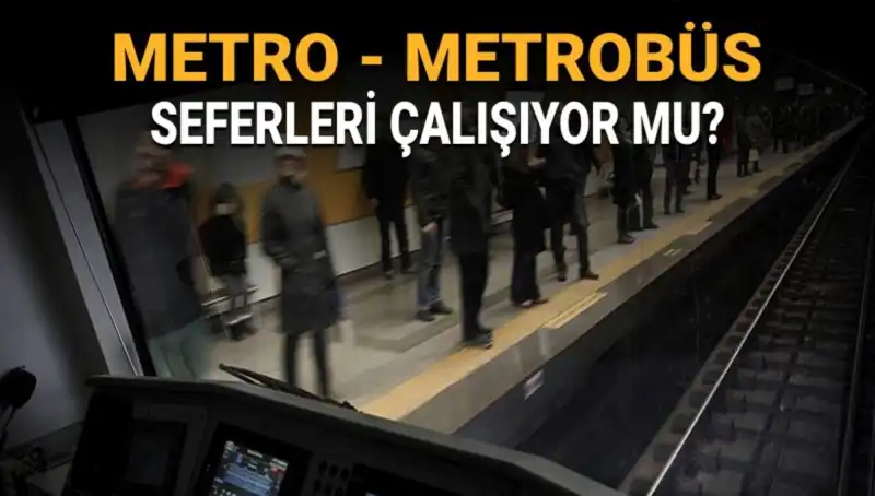 İstanbul'da Ulaşım Krizi: Metrobüs ve Metro Bugün Çalışıyor Mu?