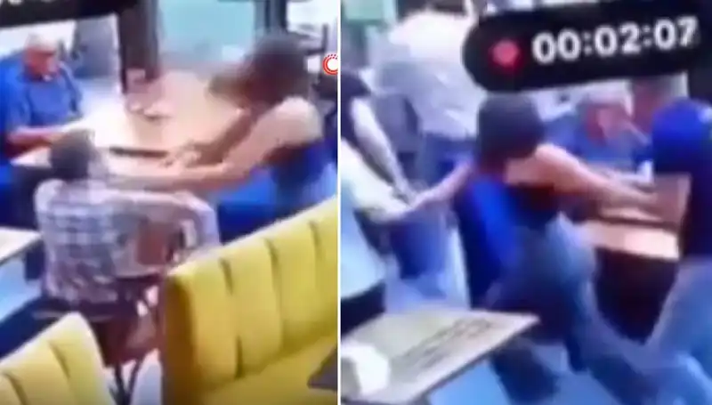Garsona Tokat Atan Müşteri, Tekme Tokat Dayağın Kurbanı Oldu