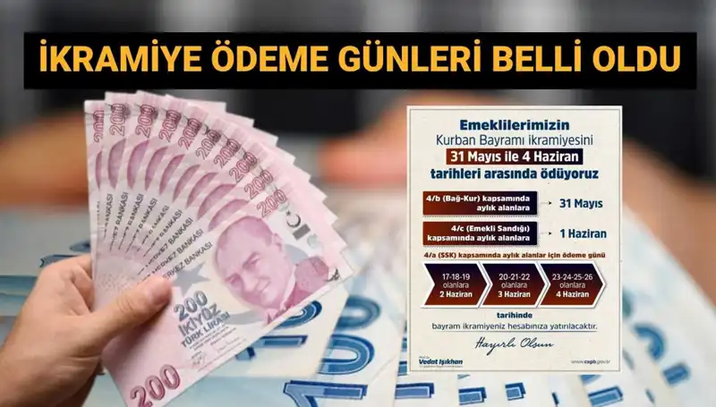 Emekli Bayram İkramiyeleri İçin Tarih Bellidir! 4 Bin TL Geliyor